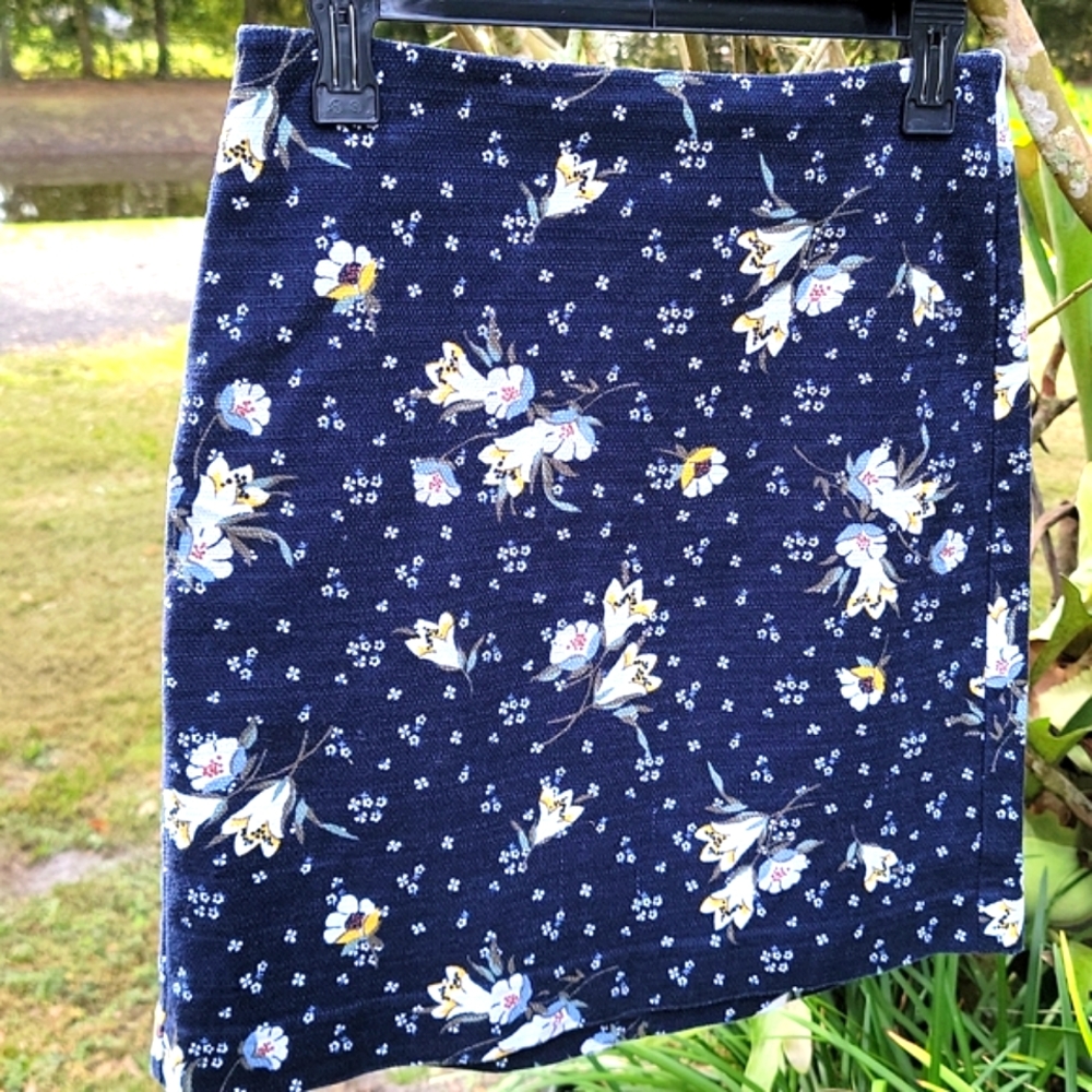 Loft Women's Cotton Weave Skirt Size 2